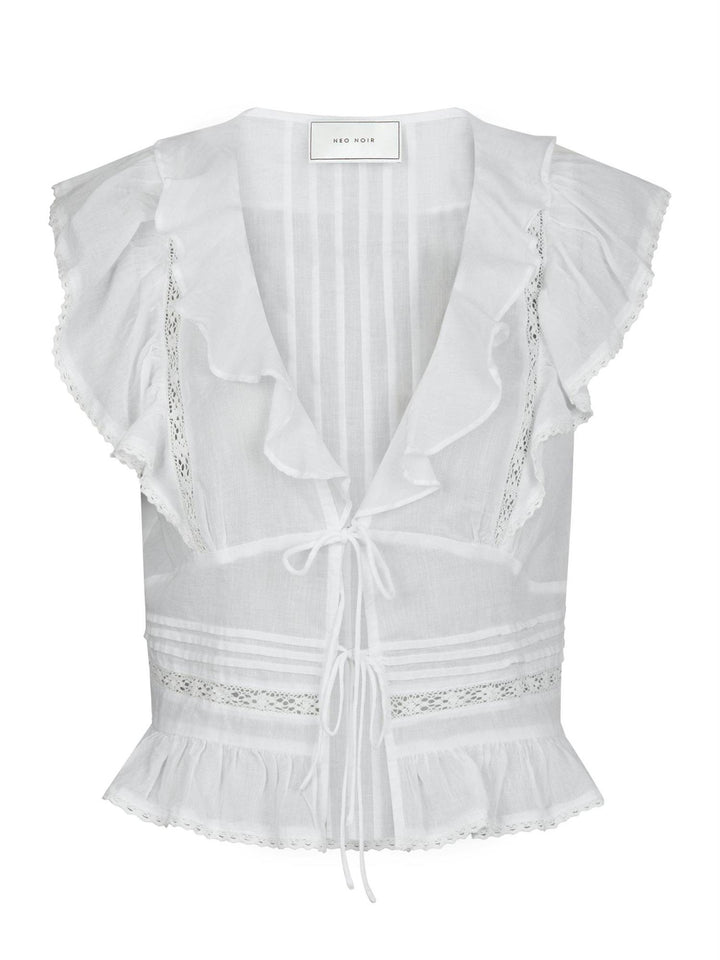 NETALI S VOILE TOP  White