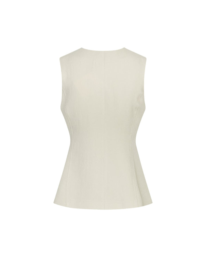 Mschesteriane Silver Waistcoat  Beige