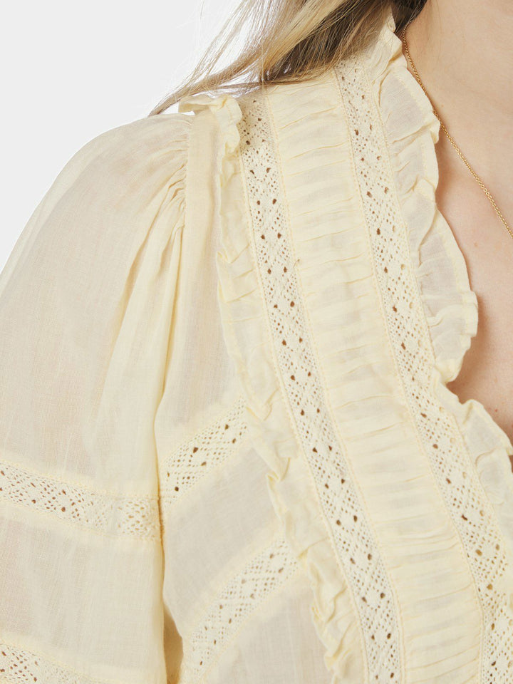 Evienne S Voile Top  Butter Yellow