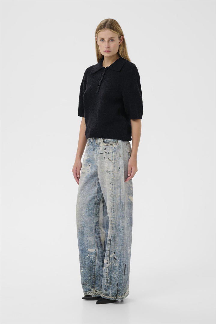 Gzalpha Ss Polo Pullover  Skycaptain Mélange