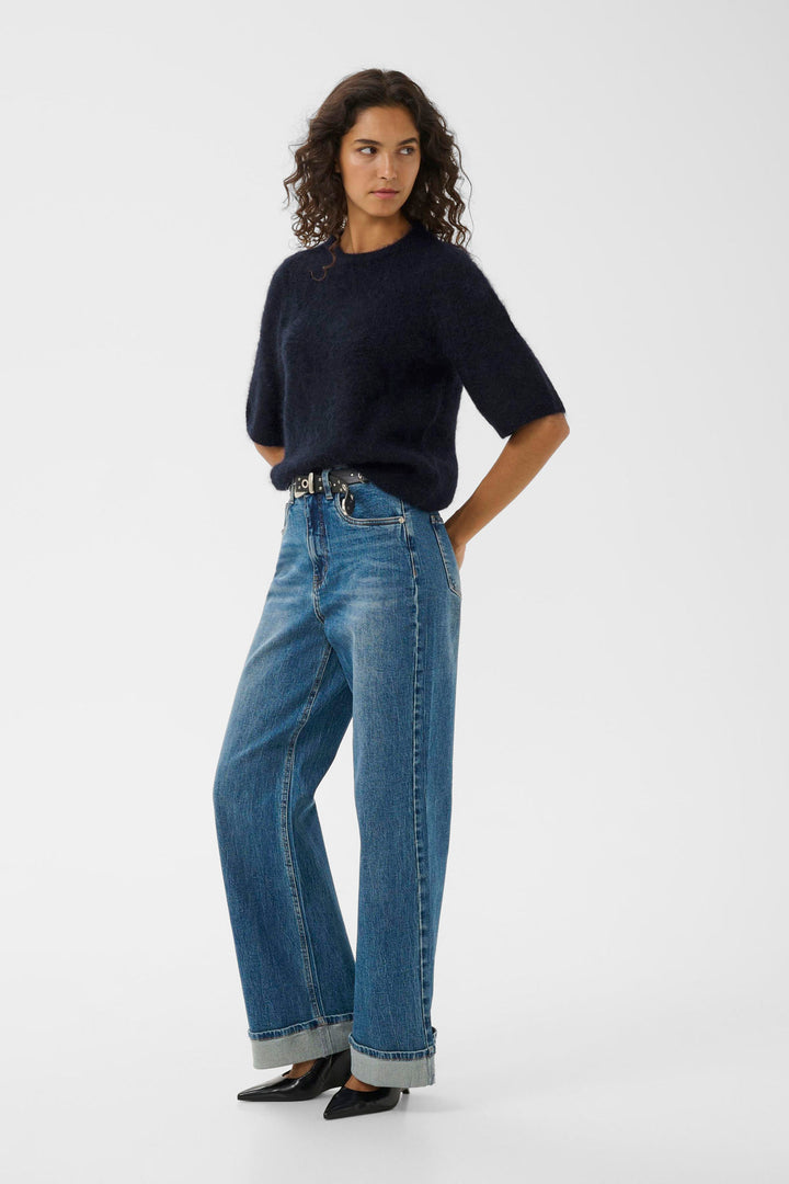 Debbie Ss Tee  Navy Melange