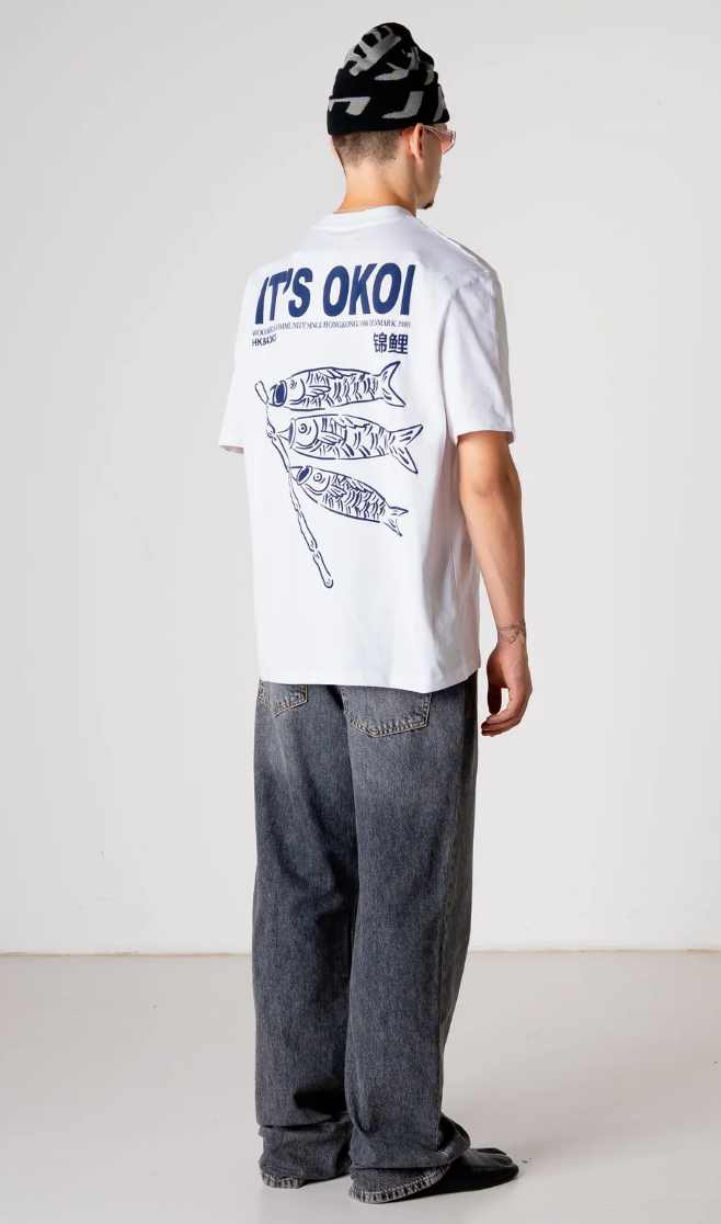 WBBaine Koi Tee  White
