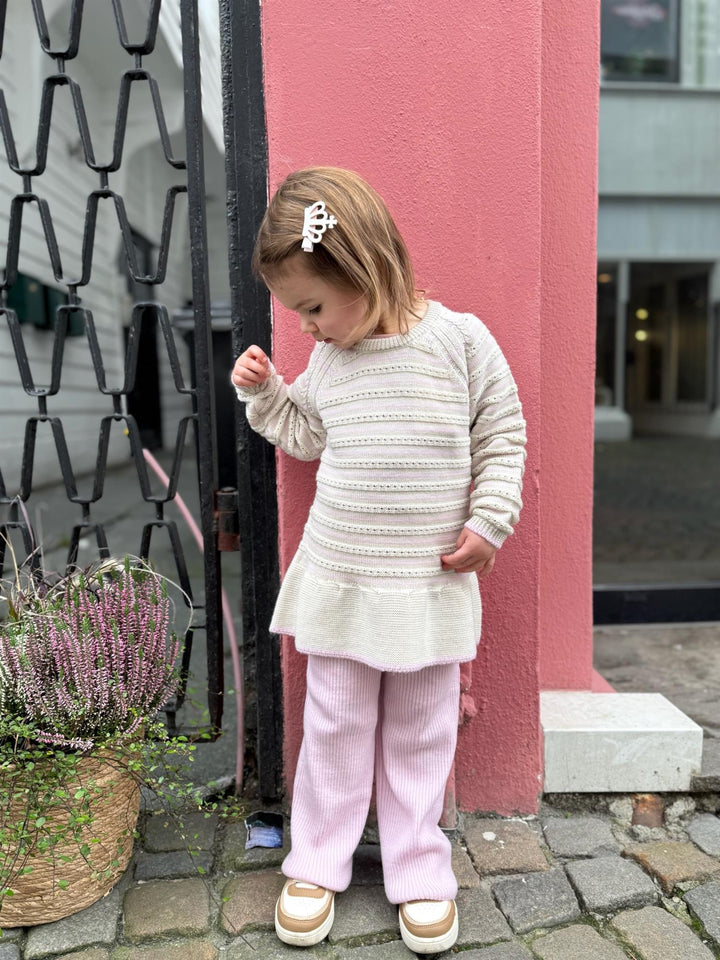 MERINO WIDE RIB PANTS  Bubblegum
