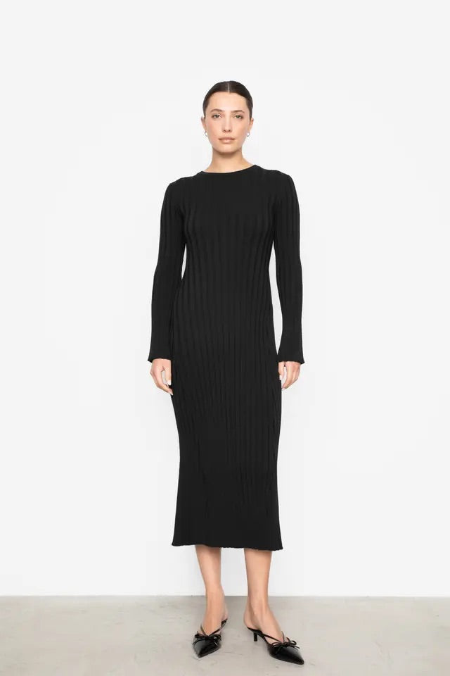 Zaneta Knit Dress  Black