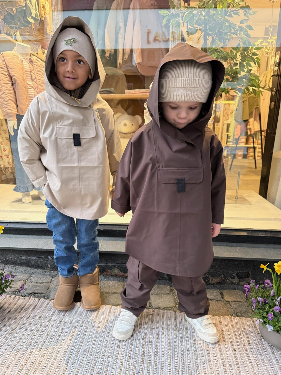 BERGEN MINI PONCHO  Beige