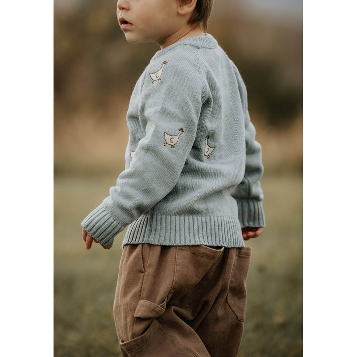 MAHDI KNIT PULLOVER  Slate