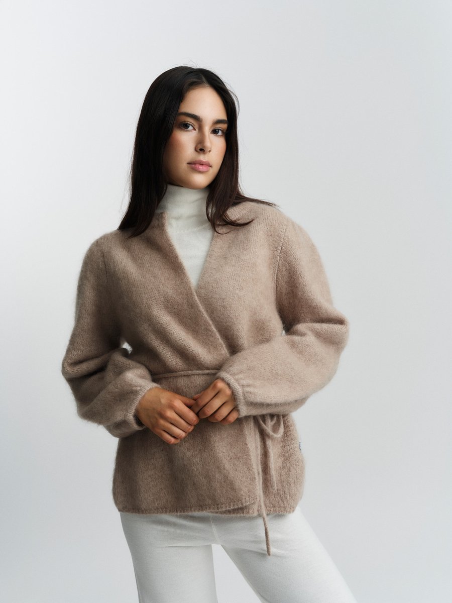 Fredrikke Chunky Cardigan  Hazel Beige