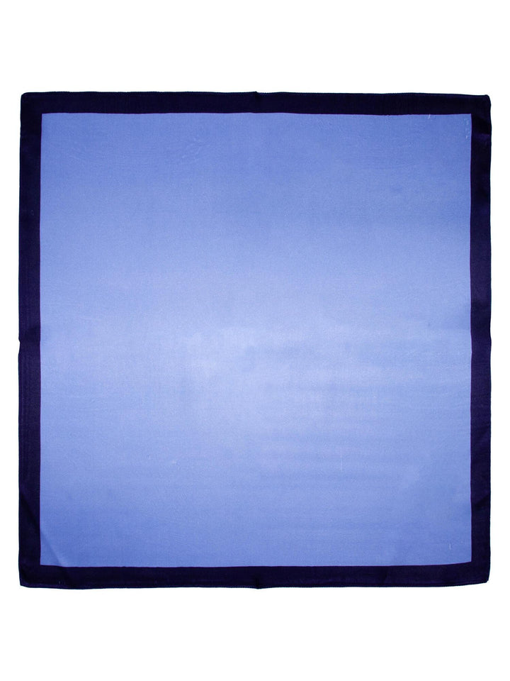 Skjerf m/kant SILKE 70x70  Blue