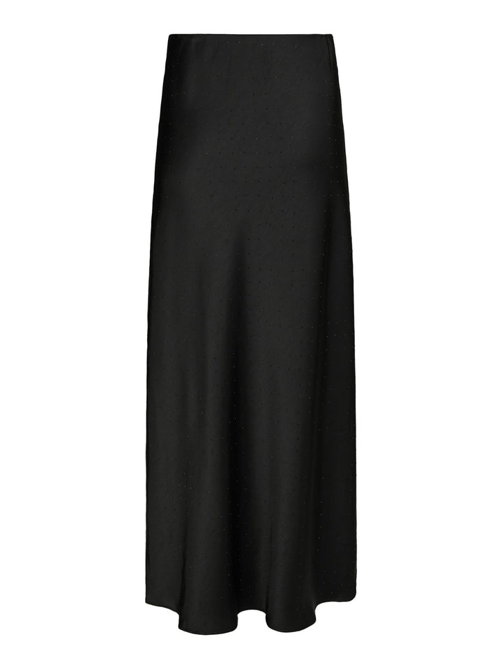 Viso Heavy Sateen Bedaz Skirt  Black