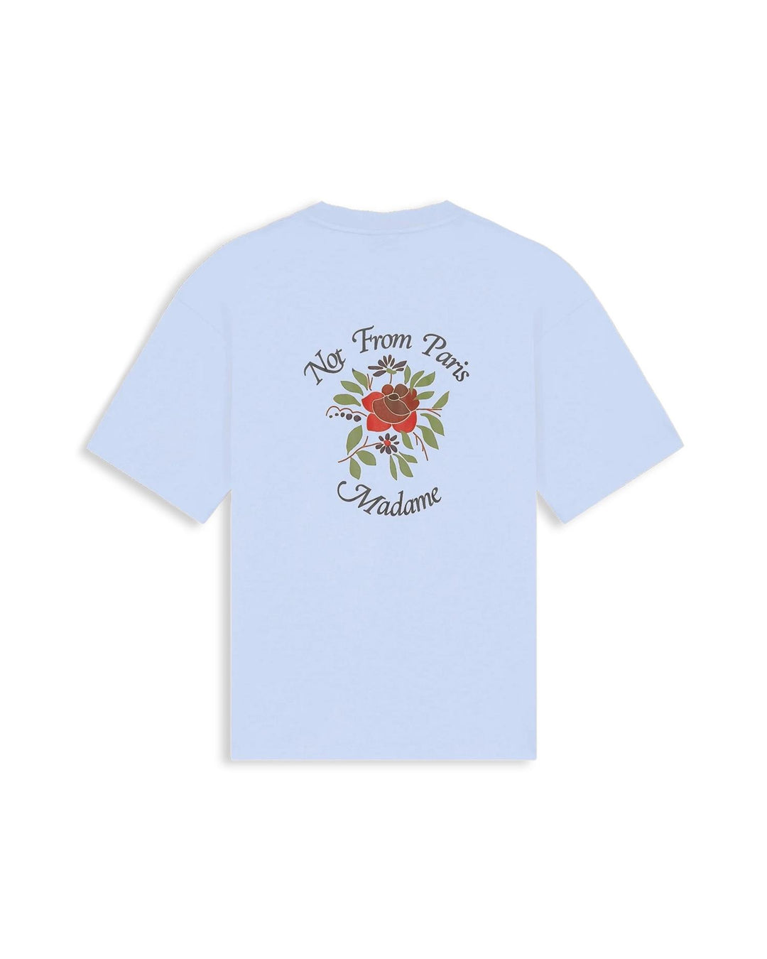 T-shirt slogan rose  Light Blue