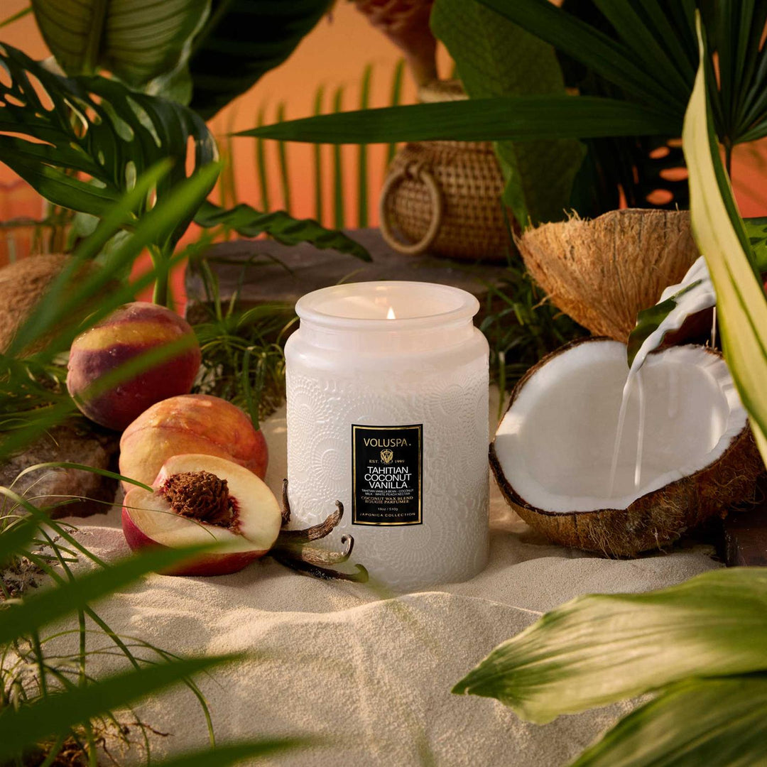 Large Jar Candle  Tahitian Coconut Vanilla