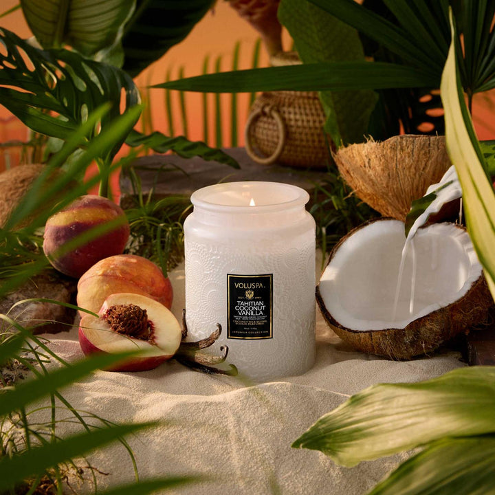 Large Jar Candle  Tahitian Coconut Vanilla