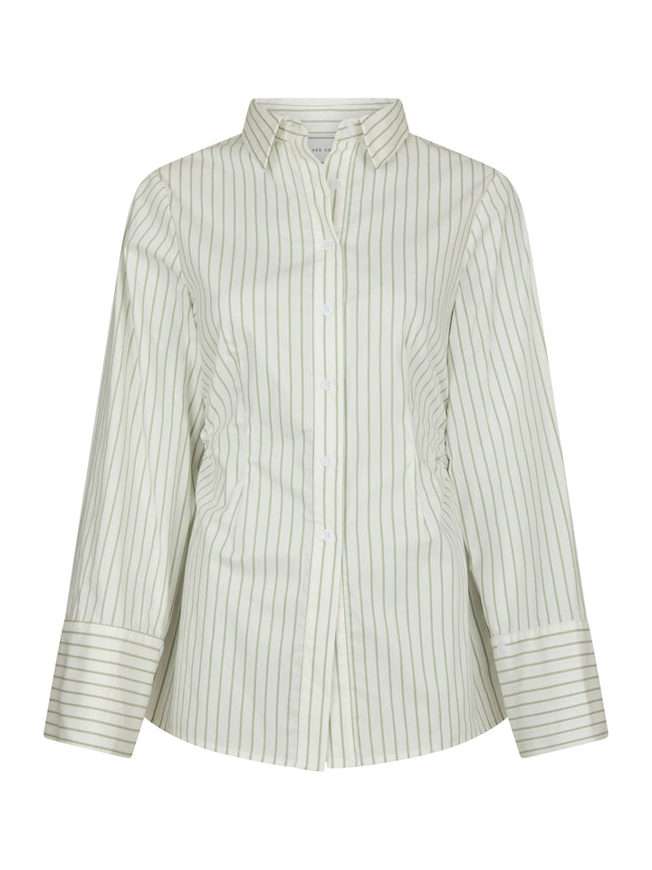 Caroli Stripe Shirt  Dusty Green