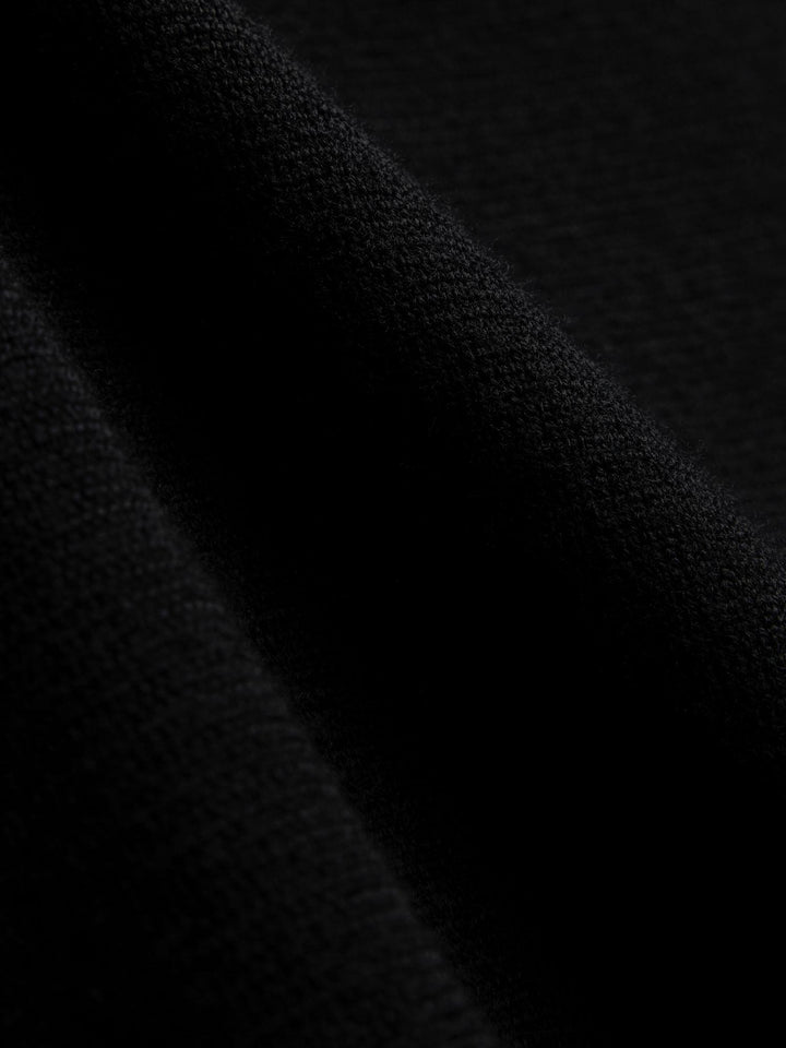 Flora Merino Dress  Black