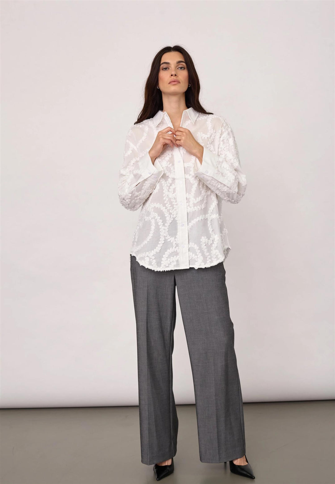 BrynnCC Structure Shirt  White