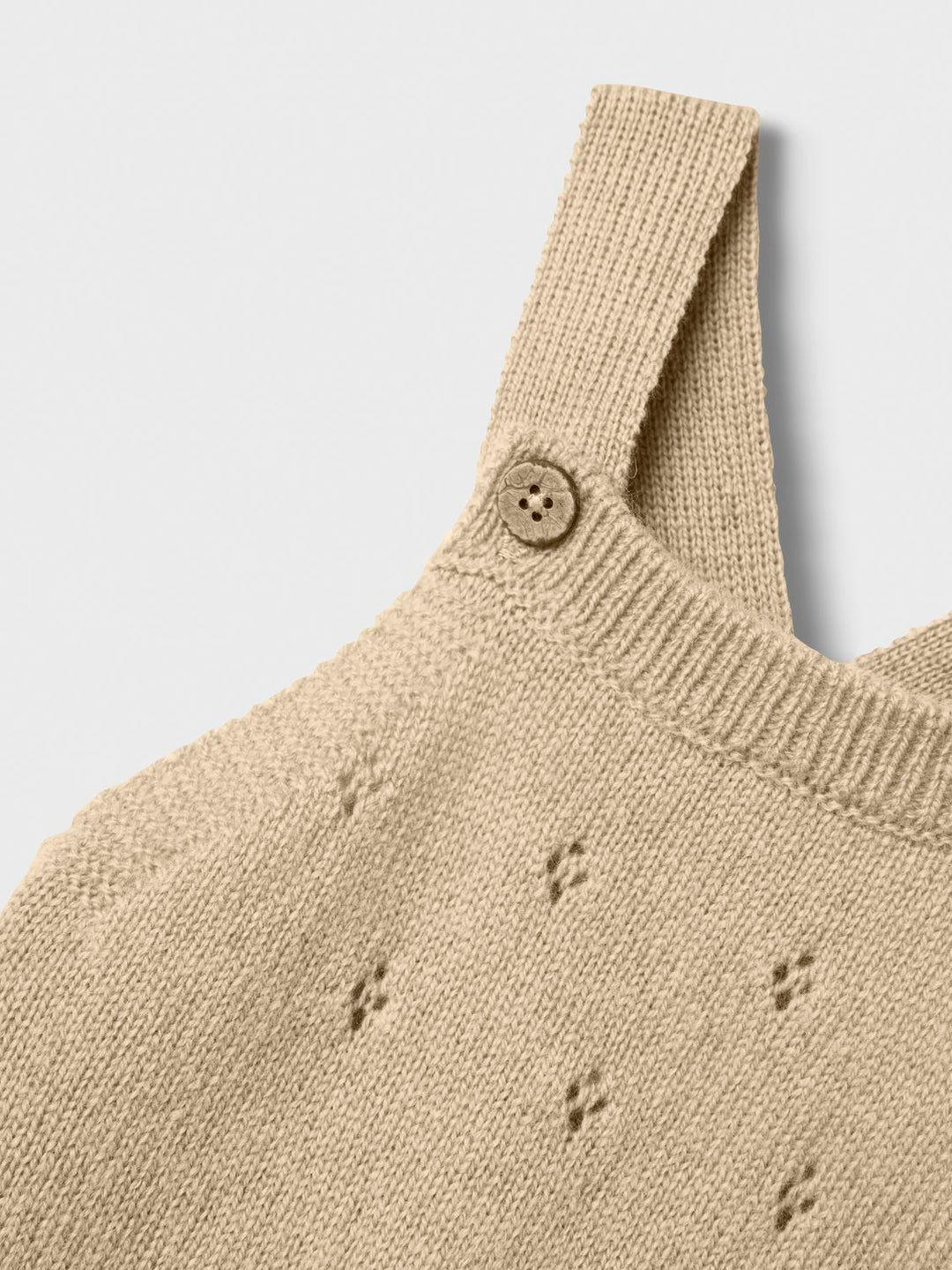 Nalio Wool Knit Overall Lil  Beige