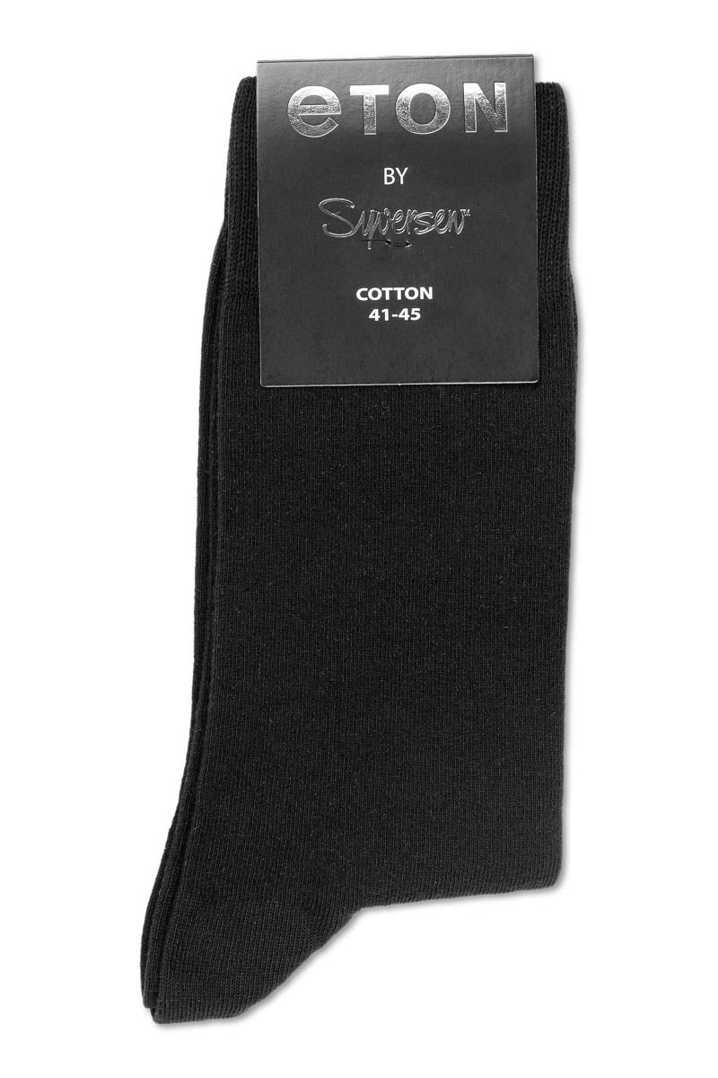 Eton Cotton/Lycra Plain  Black
