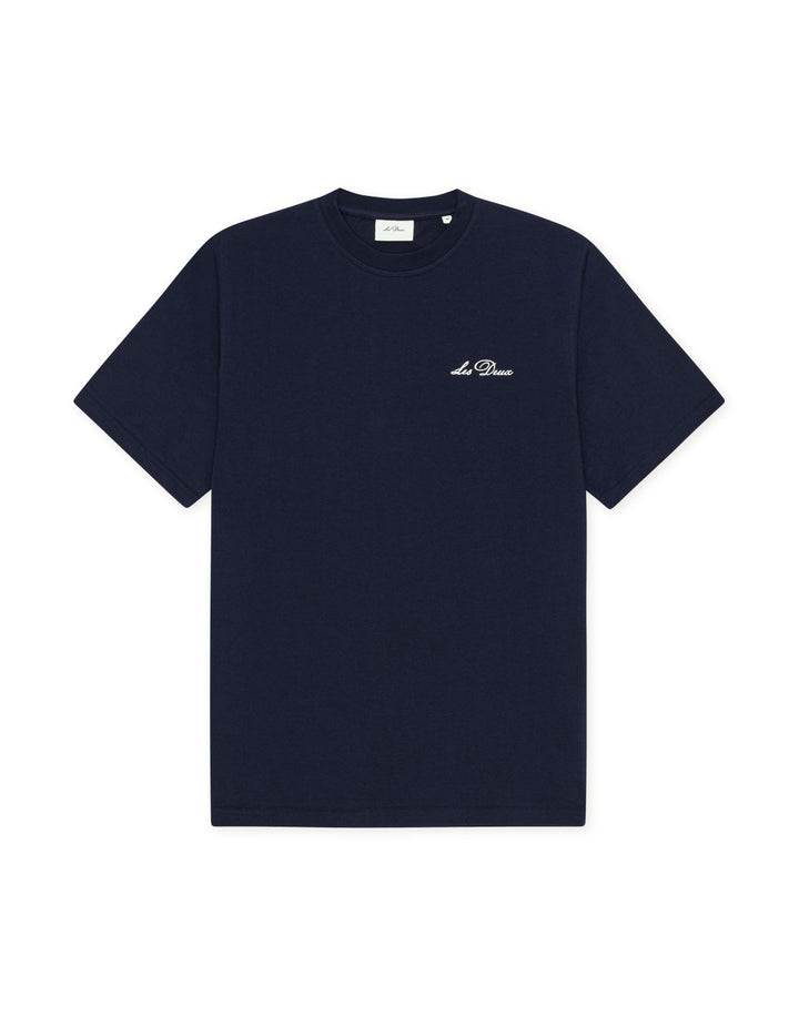 Signature Print T-Shirt Dark Navy Blue