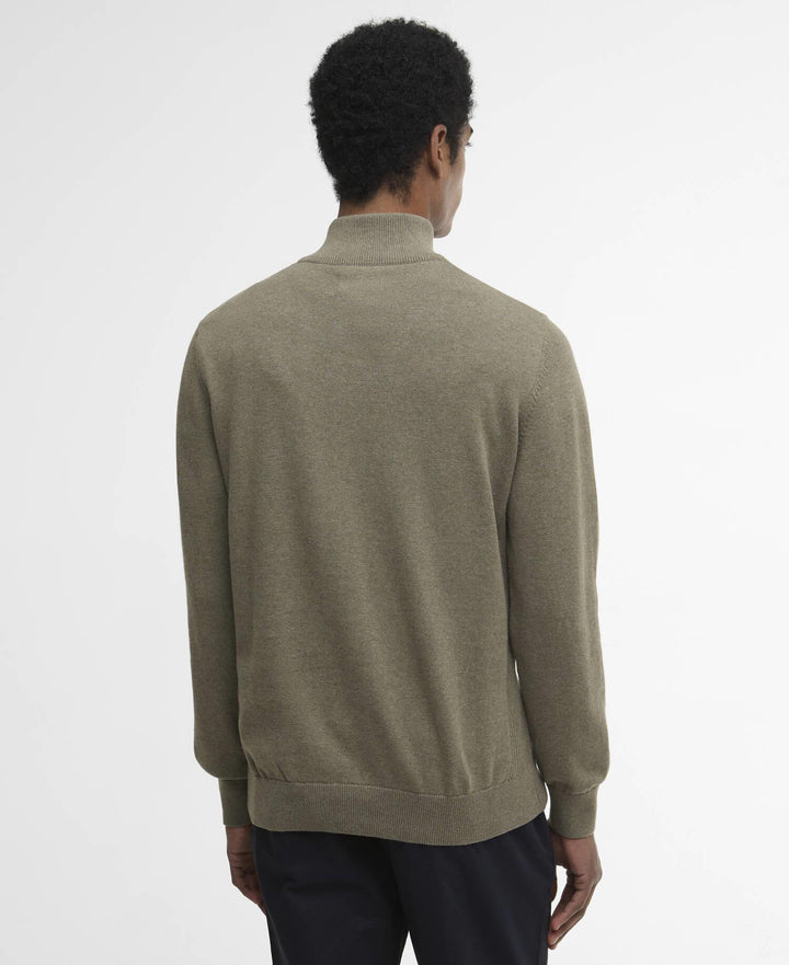 Barbour Cotton HZ Knit  Smokey Olive