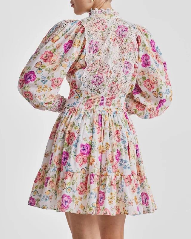 Cotton slub mini dress  Flora