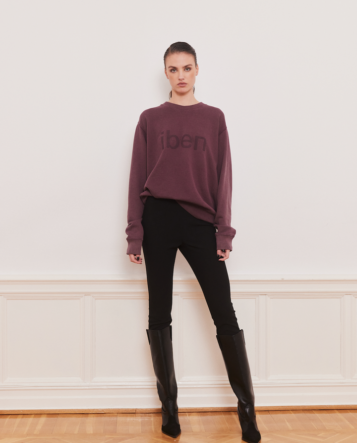 ROCKY SWEATER  Washed Burgundy