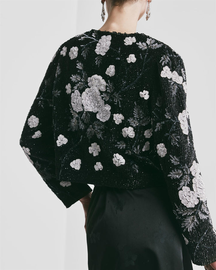 Beaded Cropped Jacket  Glamour