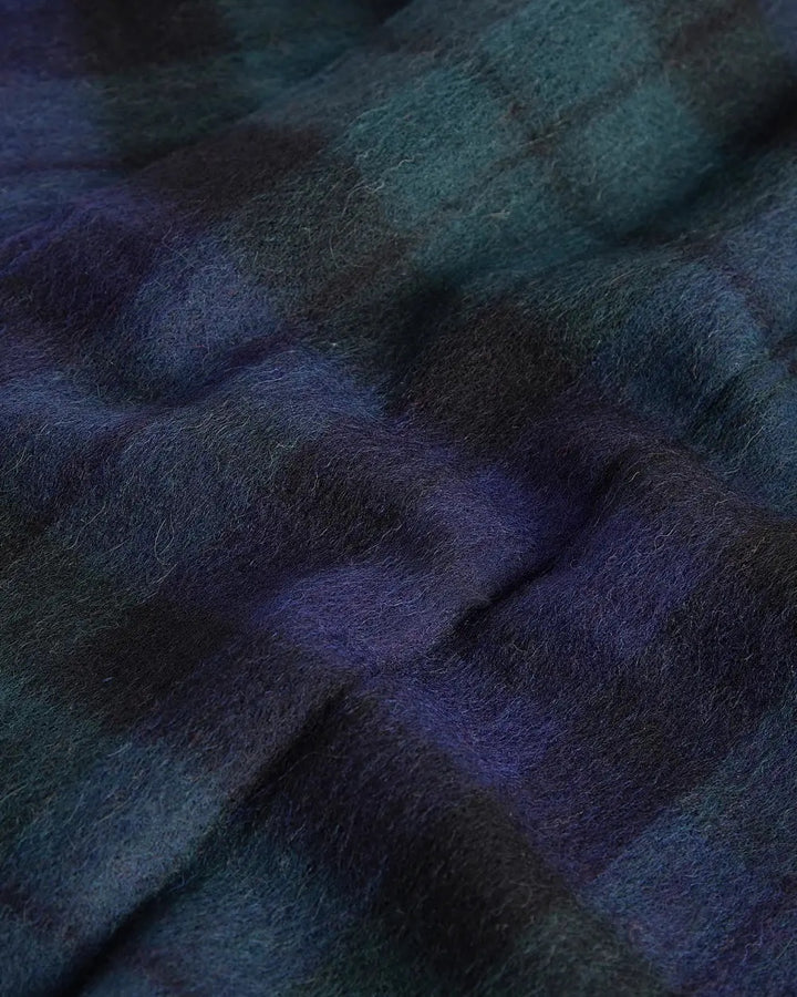 Barbour New Check Tartan Scarf  Black Watch