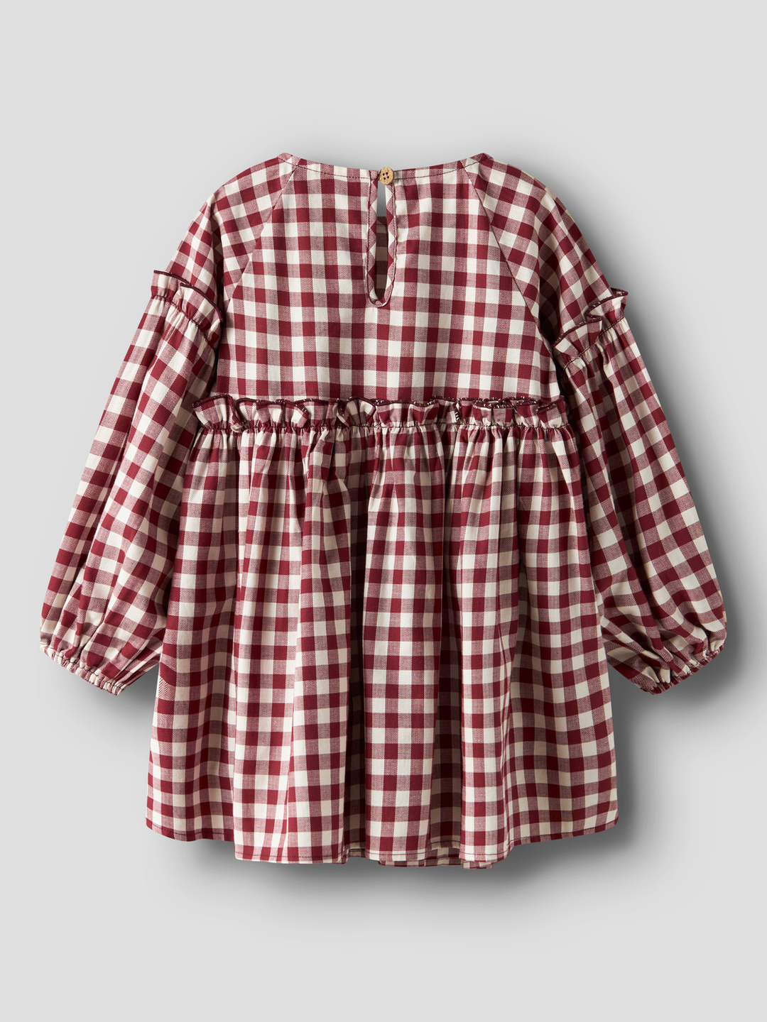 NMFRIO LS LOOSE DRESS LIL  Mellomrød