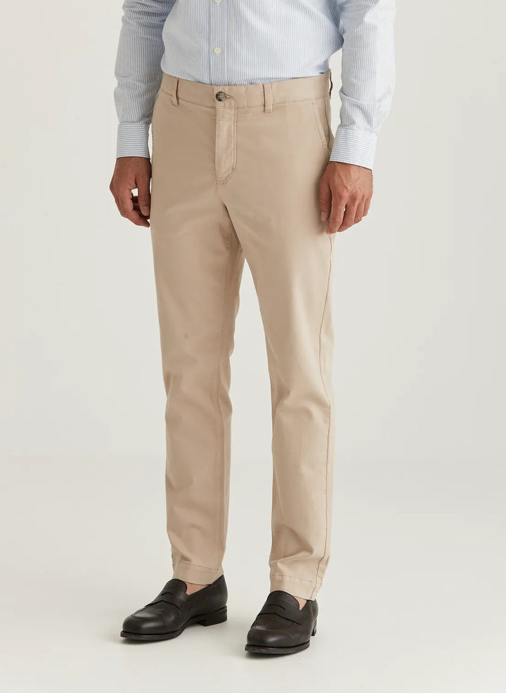 Jeffrey Brushed Chino  Khaki