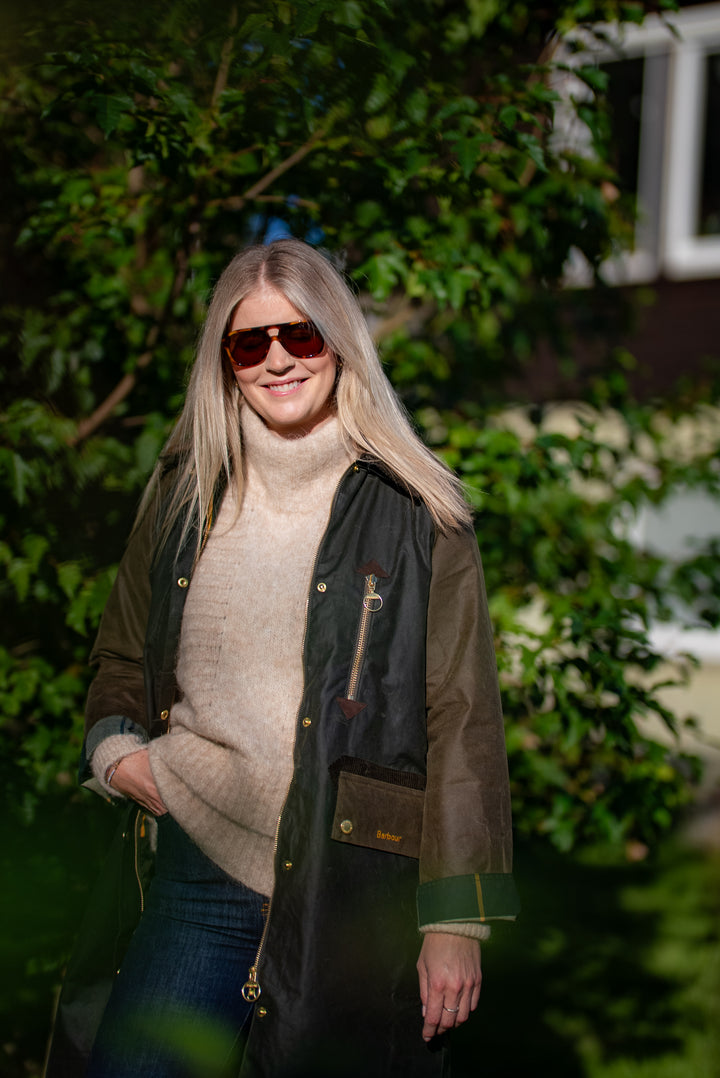 Barbour Evette Wax Jacket  Fern/Beech/Ancient Tartan
