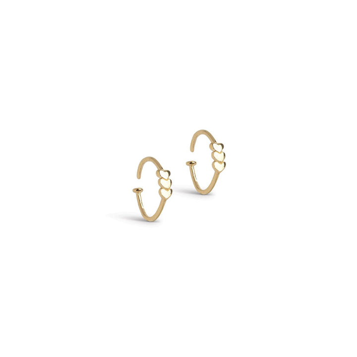 Hoops, Twistie drop  925S/Gp