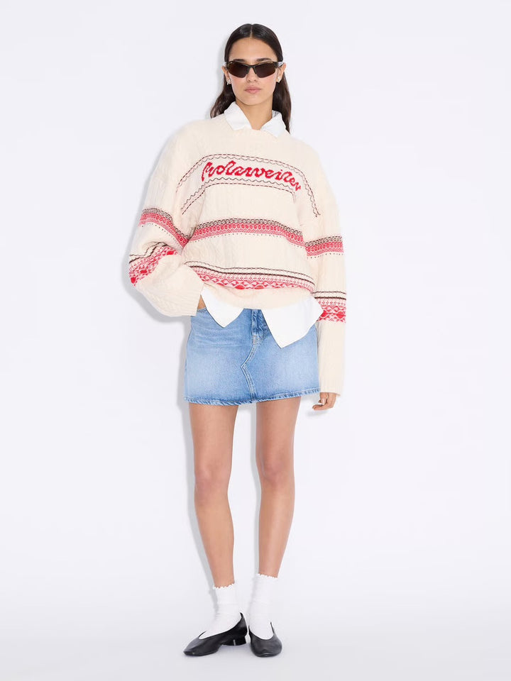 W. Holzweiler Logo Crew  Red Mix