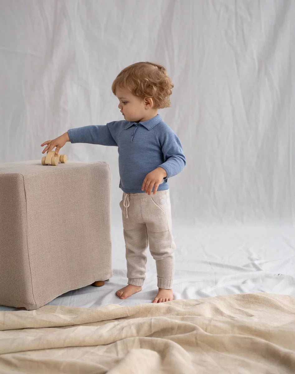 BUKSE M/ LOMMER  Lys Beige