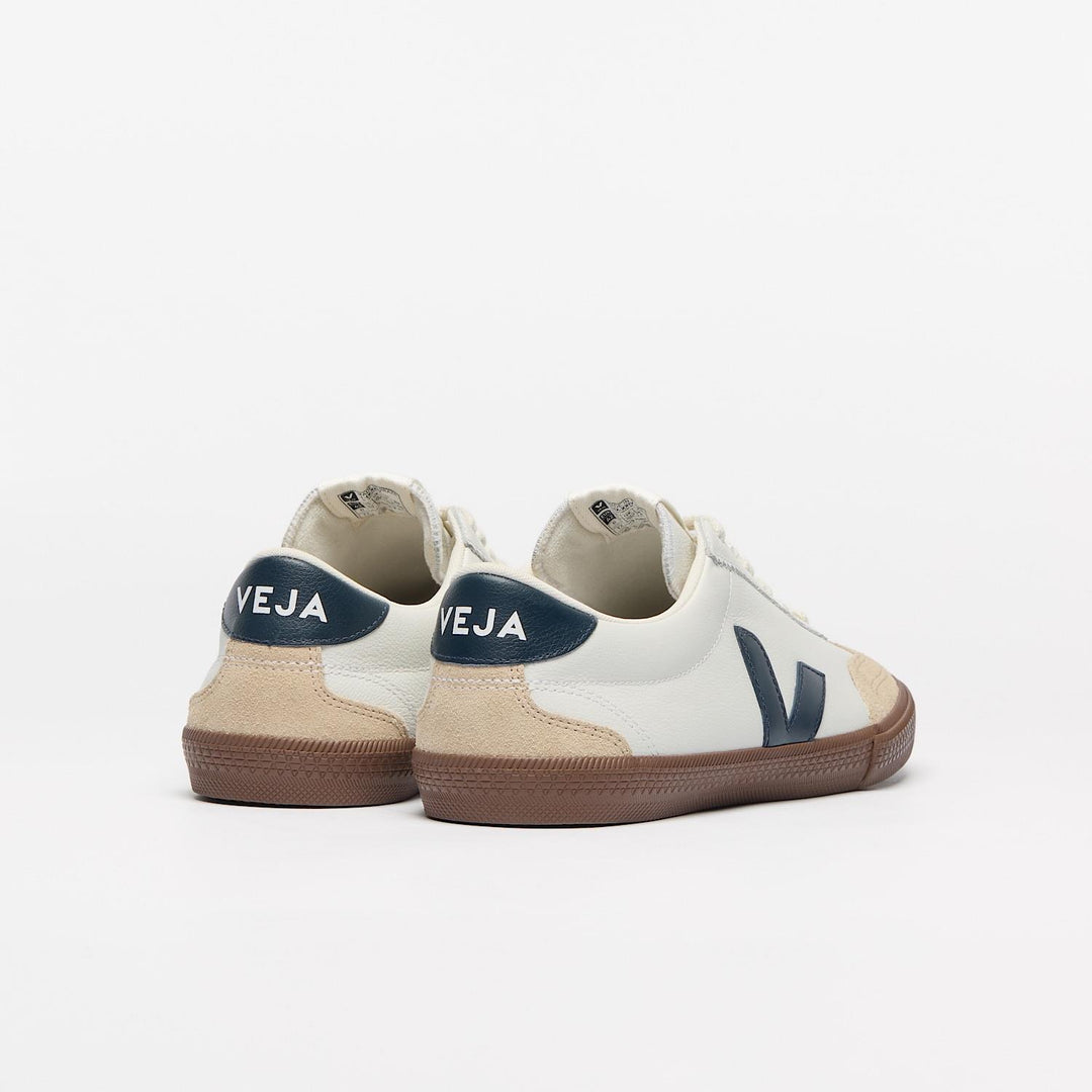 Volley Leather  White_Nautico_Bark