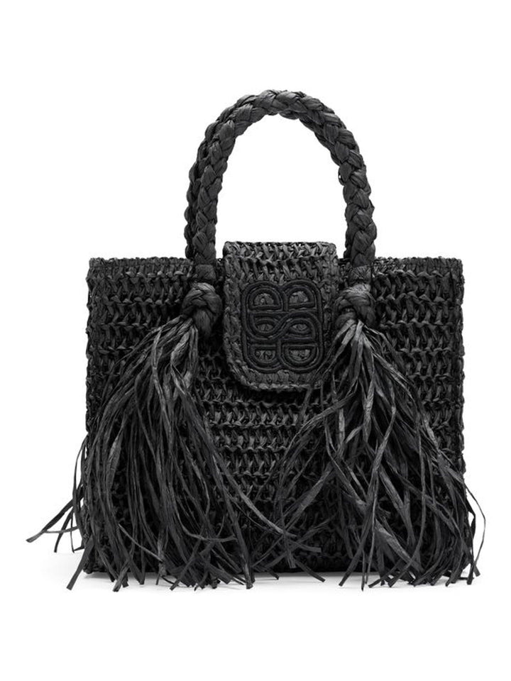 Sigrid Straw Bag  Black