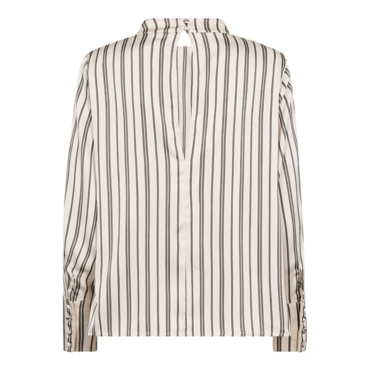 HellyCC Button Stripe Blouse  Offwhite