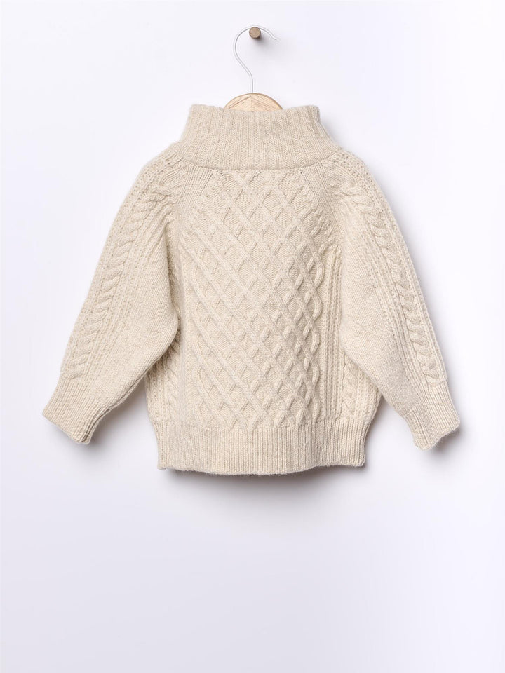 Camisola fecho  Cru Mouline