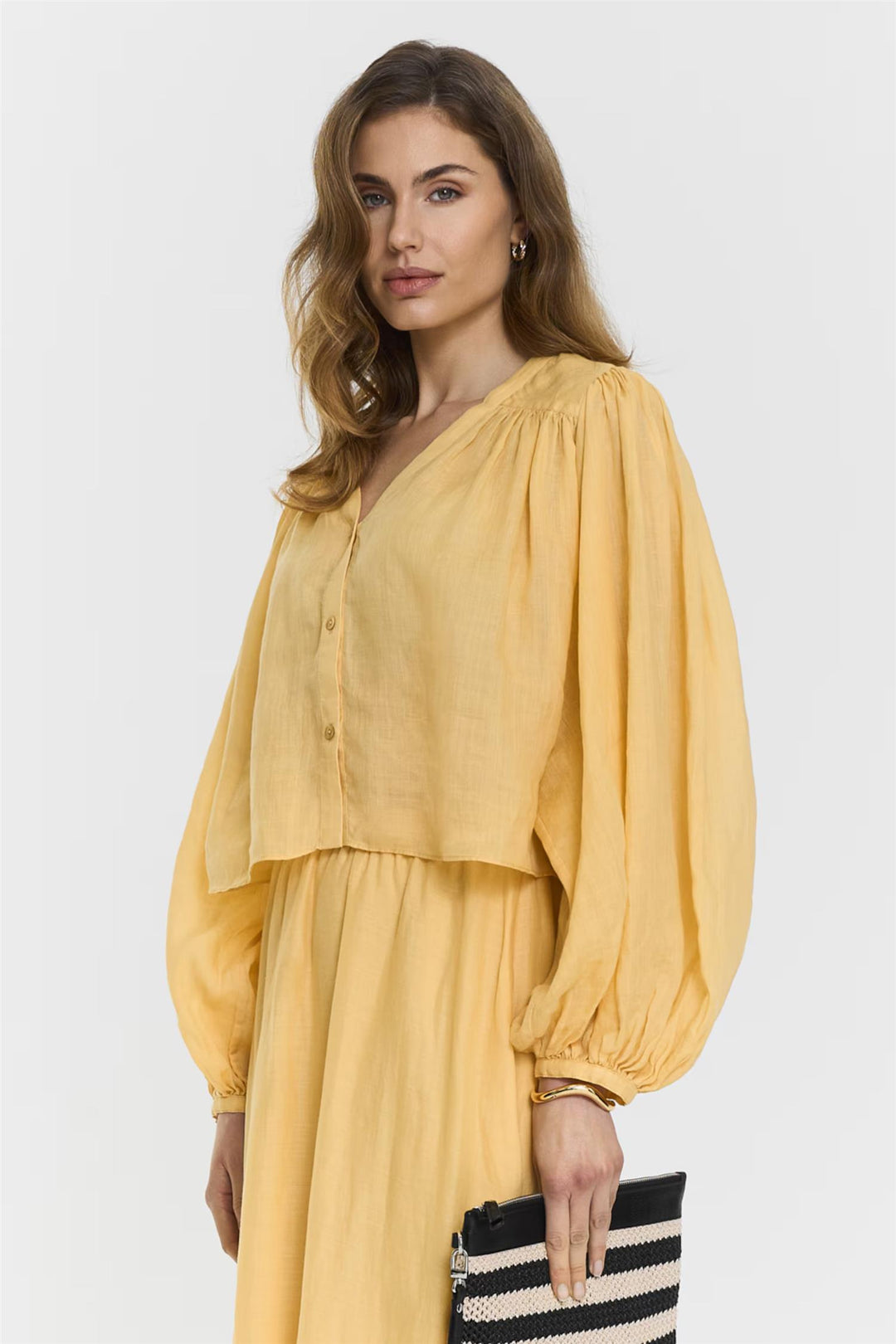 Leja Blouse  Butter Yellow