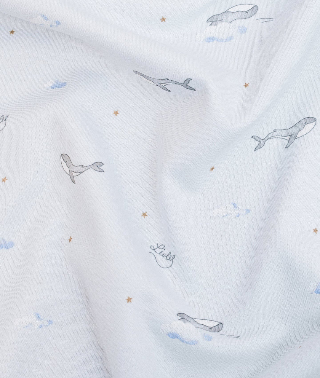 Whales Blanket Blue