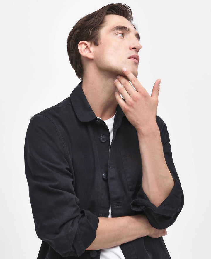 Barbour Washed Oversh  Navy