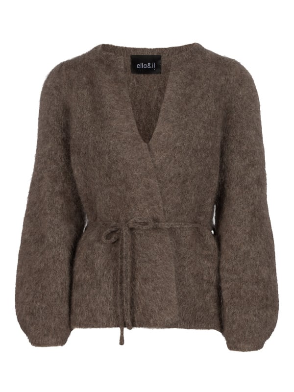 FREDRIKKE CHUNKY CARDIGAN  Brown