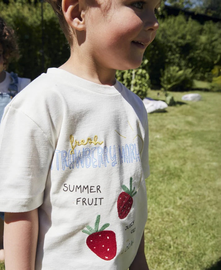 SOMMER STAWBERRY T-SHIRT  Cloud Dancer