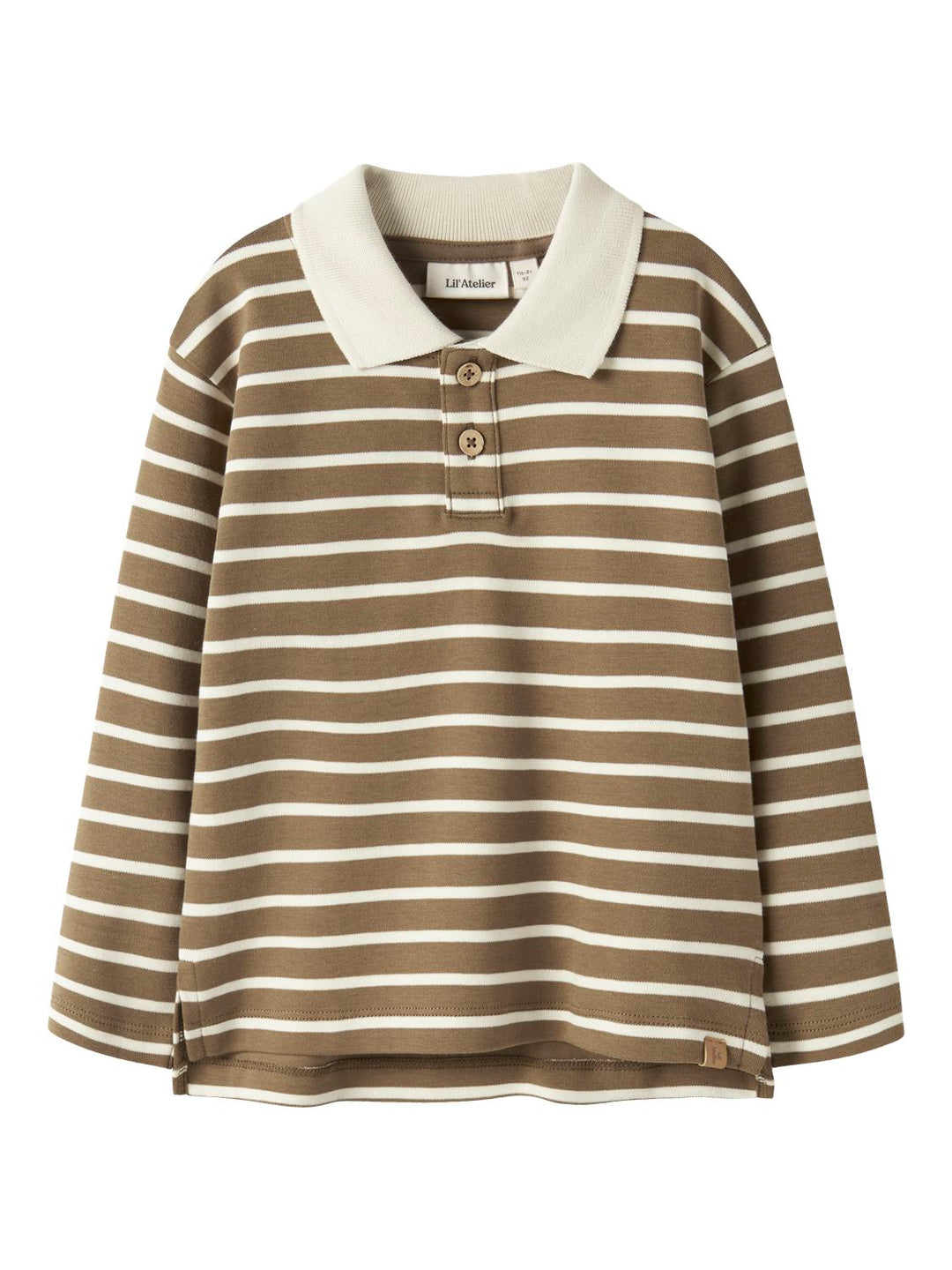 limia Ls Loose Polo Top  Lysebrun