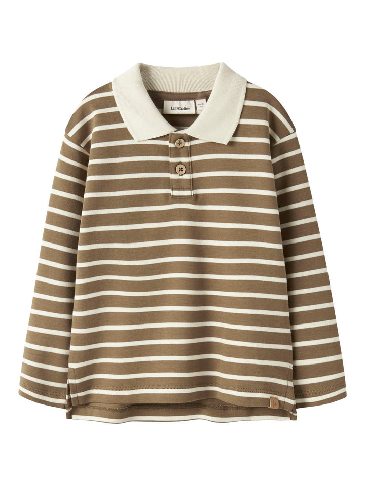 limia Ls Loose Polo Top  Lysebrun