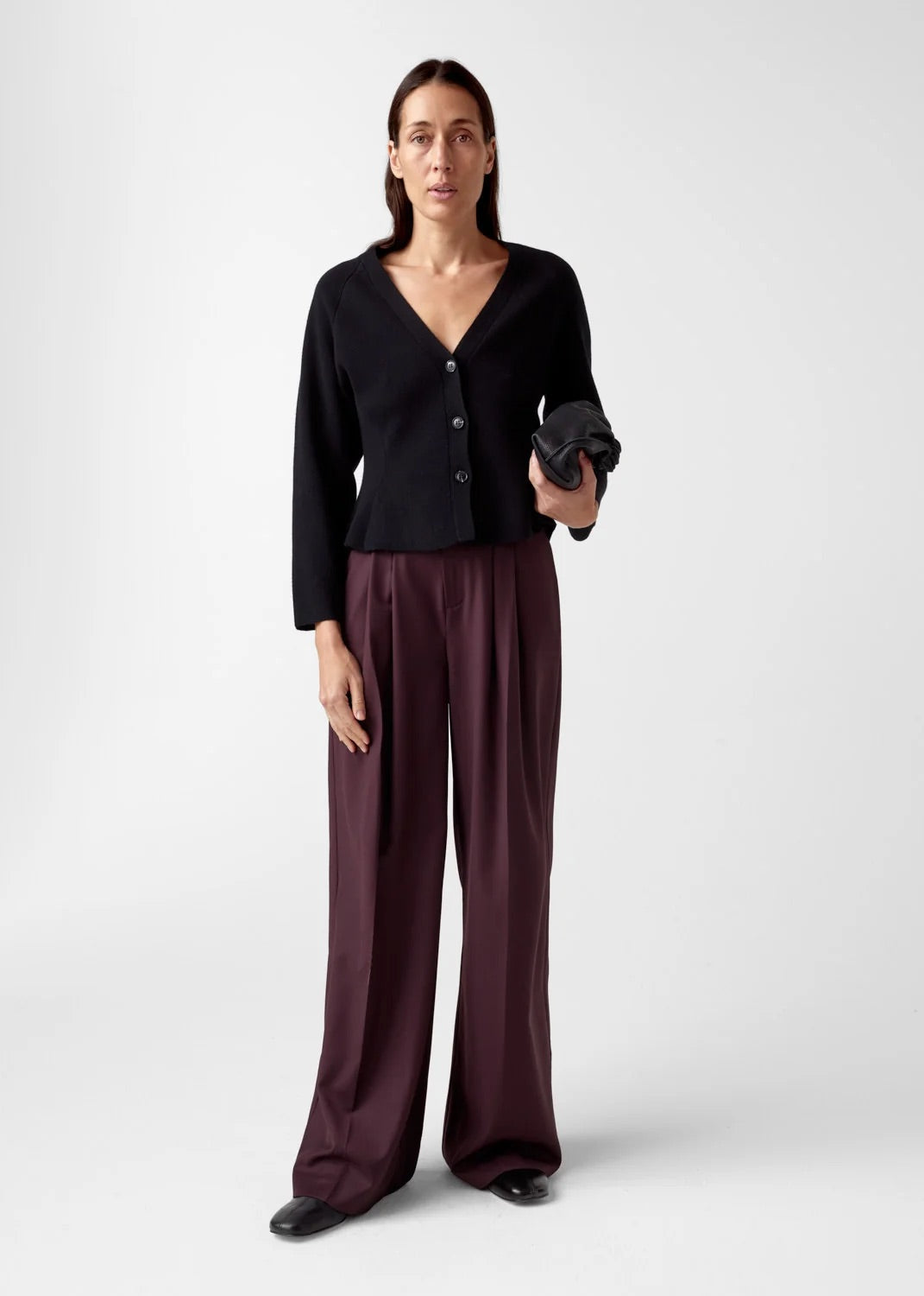 Ginny merino cardigan  Black