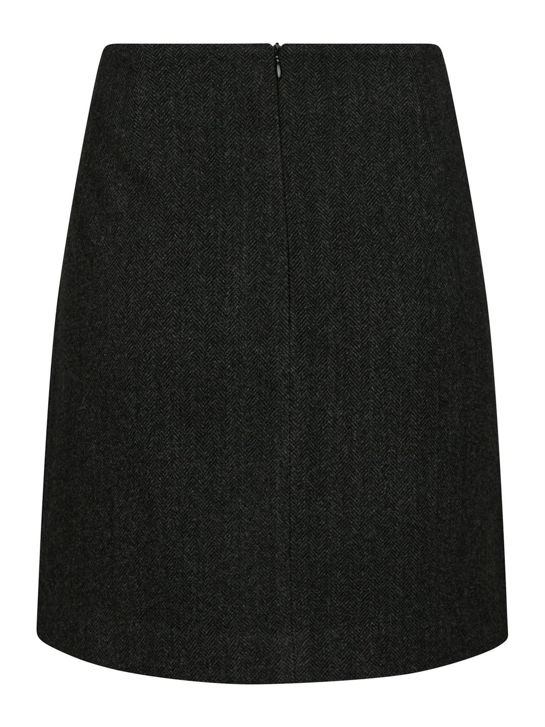 Marisi Herringbone Skirt  Dark Grey