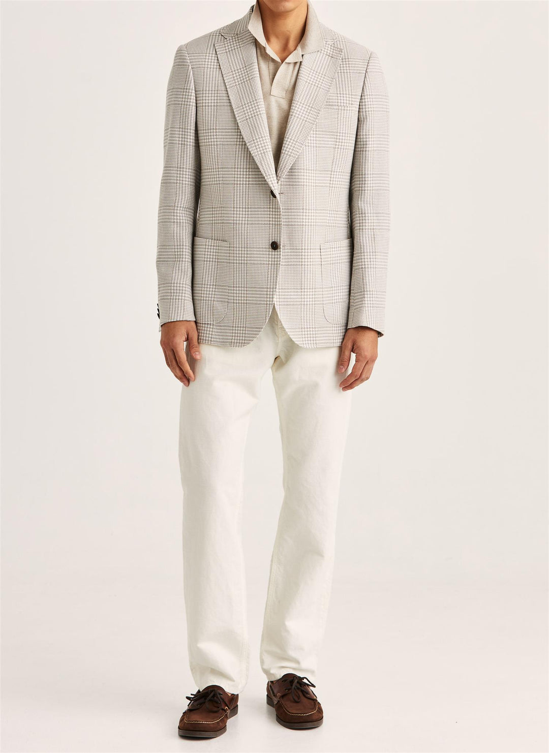 Summer Check Jacket  Grey