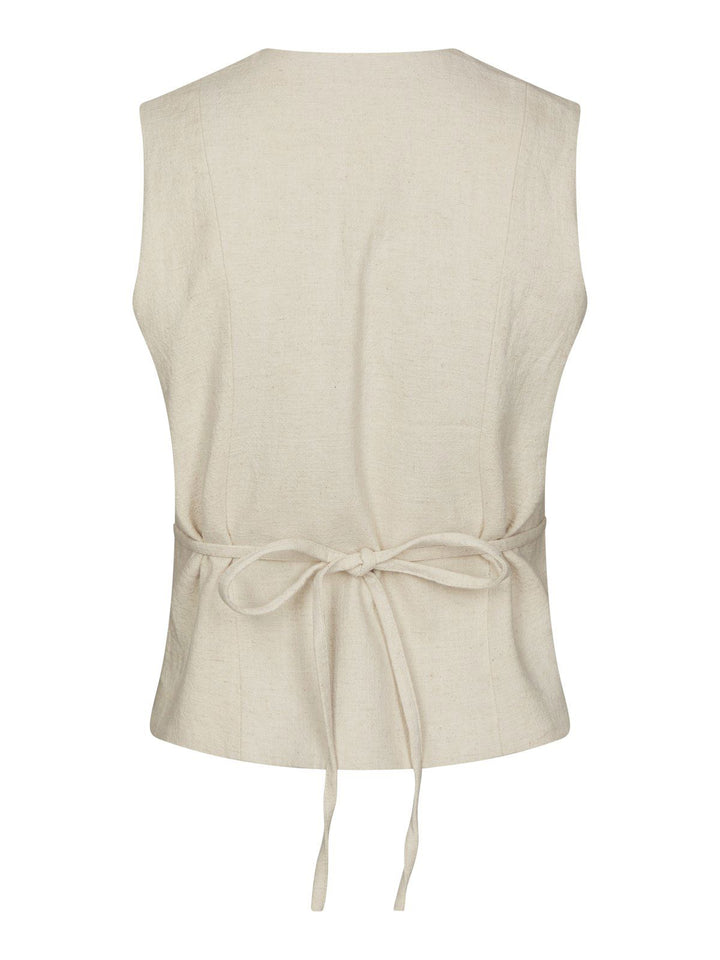 Samara Ramie Waistcoat  Natural