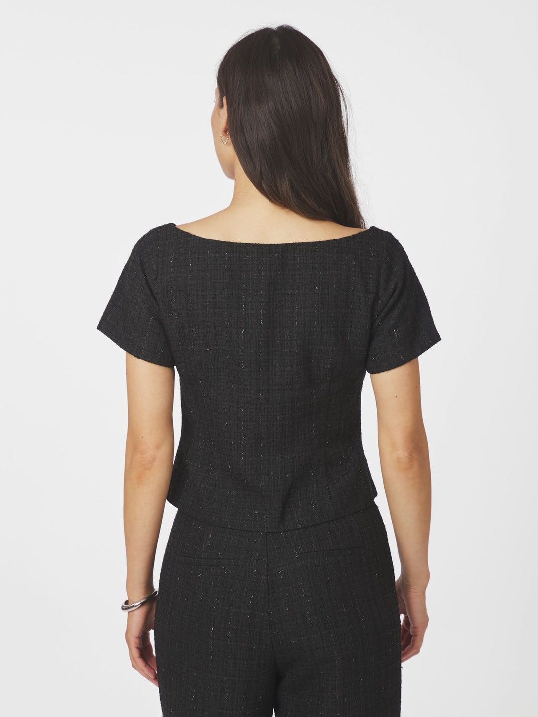 Tango Boucle Top  Black