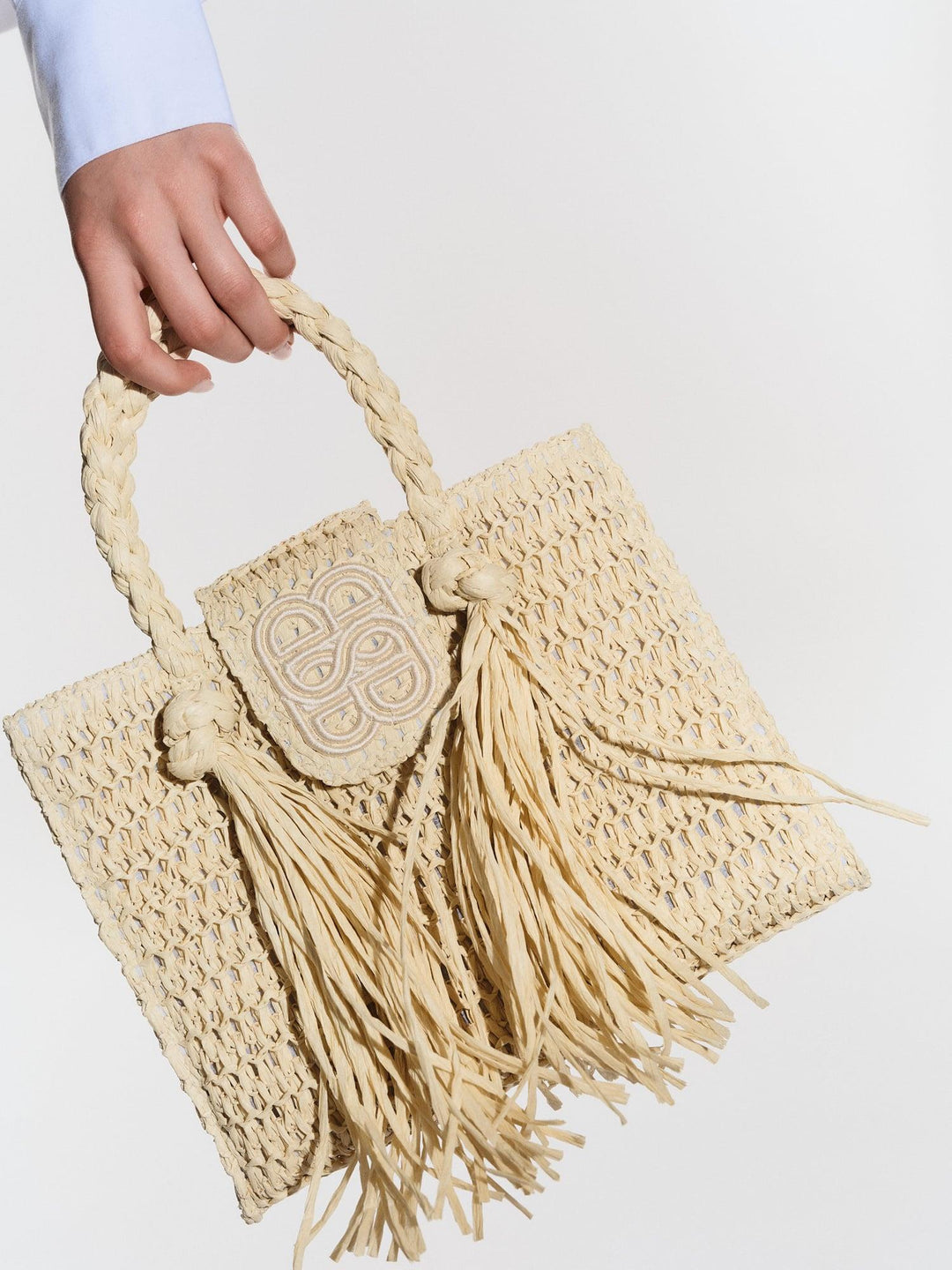 Sigrid Straw Bag  Beige